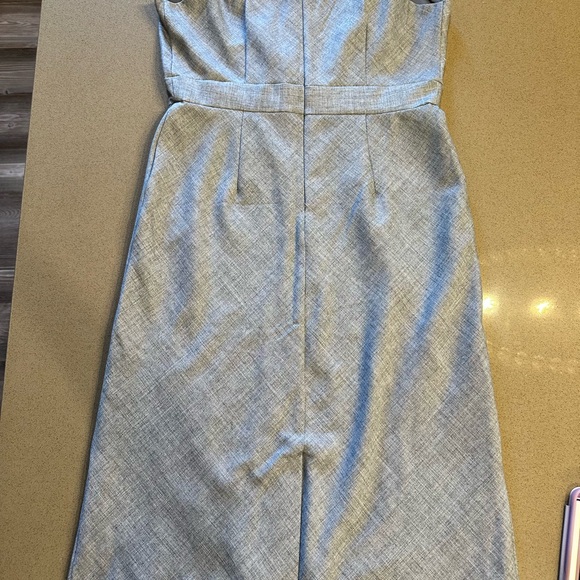 Banana Republic Elegant Gray Midi Dress - Picture 4 of 6